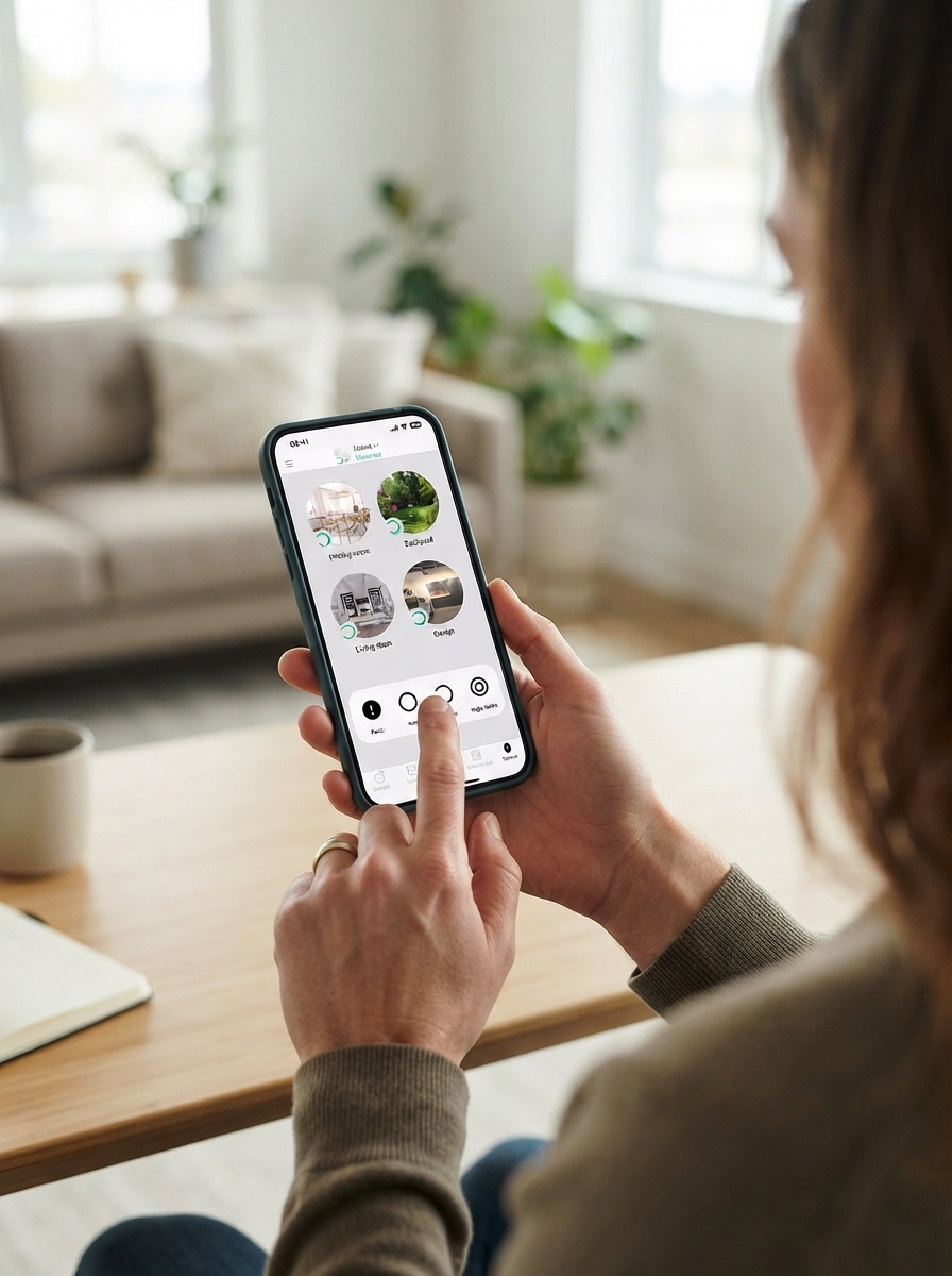 KLEVR mobile app interface mockup